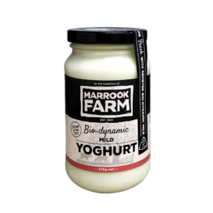 Marrook Farm Biodynamic Mild Yoghurt 375gm glass jar