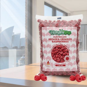 Harvestime Australian Raspberries Broken and Crumbled Bundle 3 x 1kg @ $12.45/kg