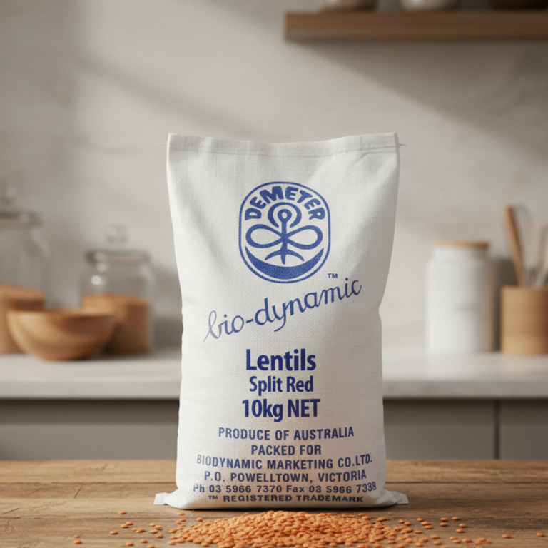Biodynamics Lentils Split Red 10kg