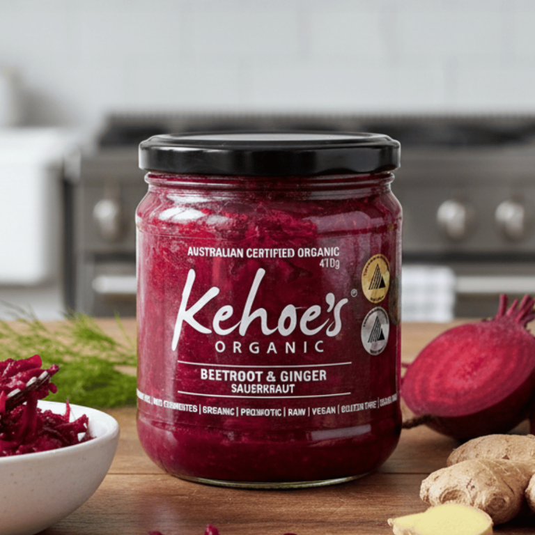 Kehoe's Organic Beetroot Ginger Sauerkraut 410g