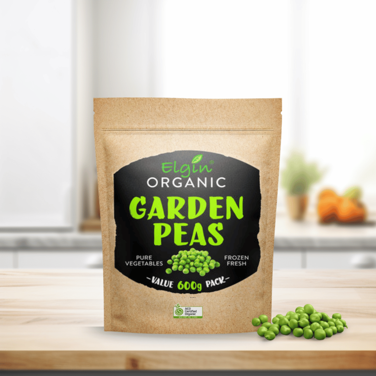 Elgin Organic Peas Bulk 12 x 600g @ $14.90/kg