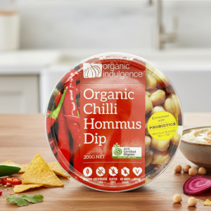 Organic Indulgence Chilli Hommus Dip 200gm