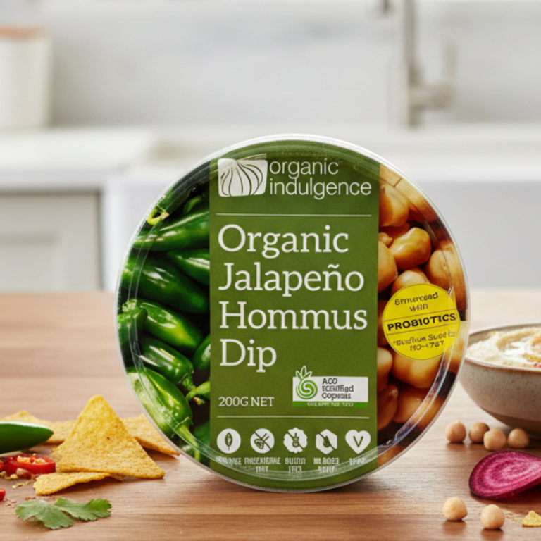Organic Indulgence Jalopeno Dip 200g