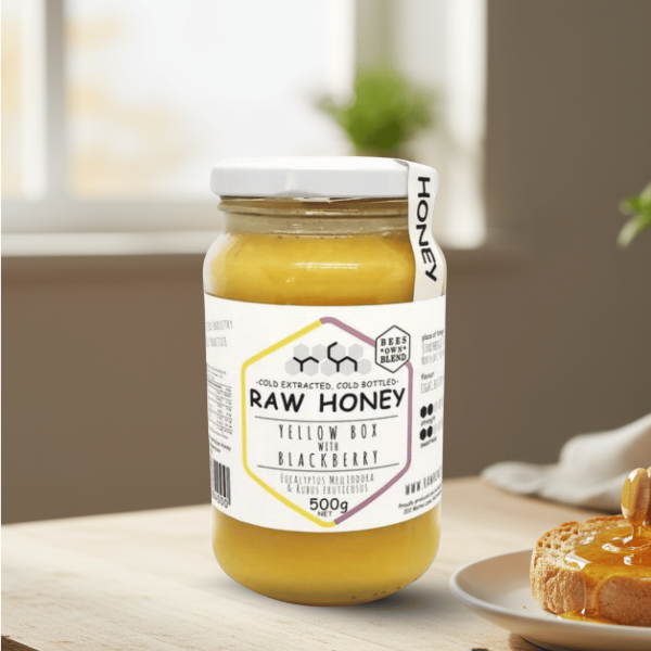 Raw Honey Yellow Box with Blackberry 500g