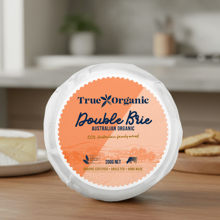 True Organic Double Cream Brie 200g