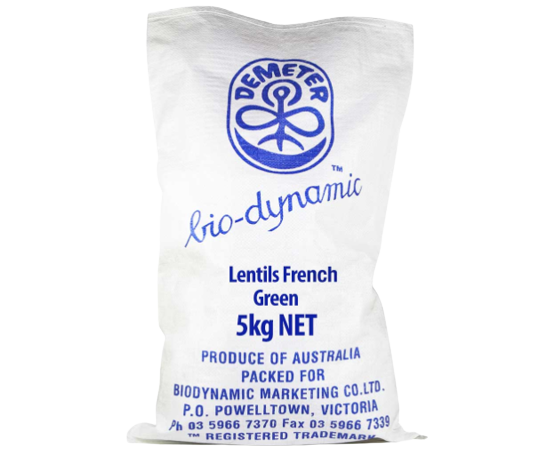 biodynamic french lentils 5kg