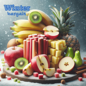 Winter Bargain - (Rhubarb 1kg, Apple Dice 1kg, Kiwi Dice 1kg, Banana 1kg, Pear Dice 1kg, Pineapple Pieces 1kg)