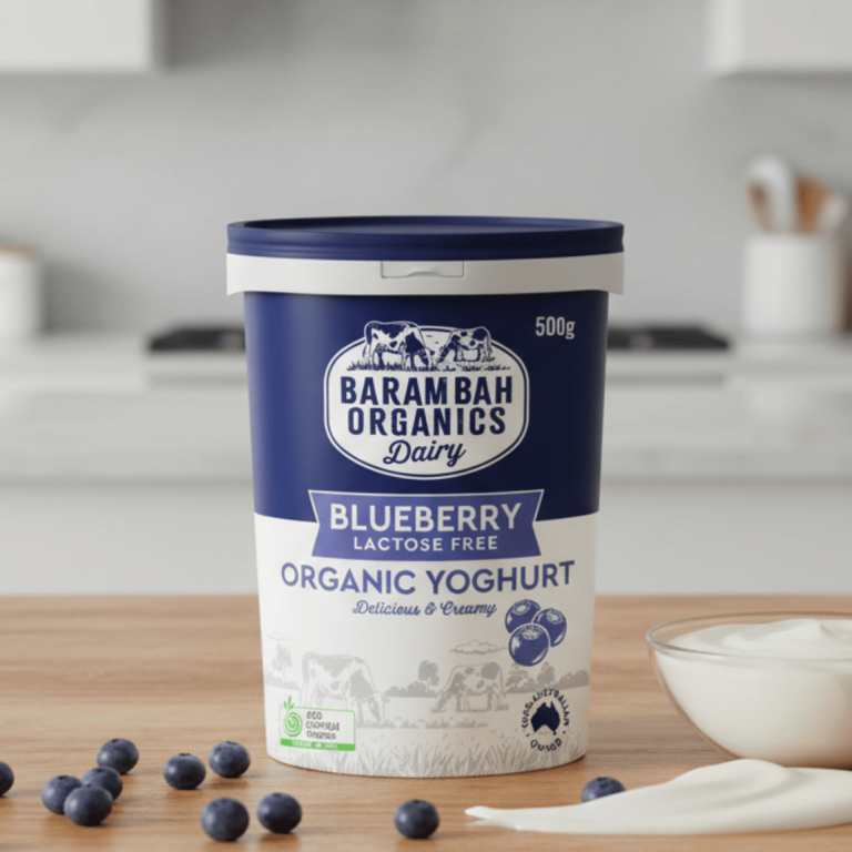Barambah Organics Blueberry Yoghurt 500g