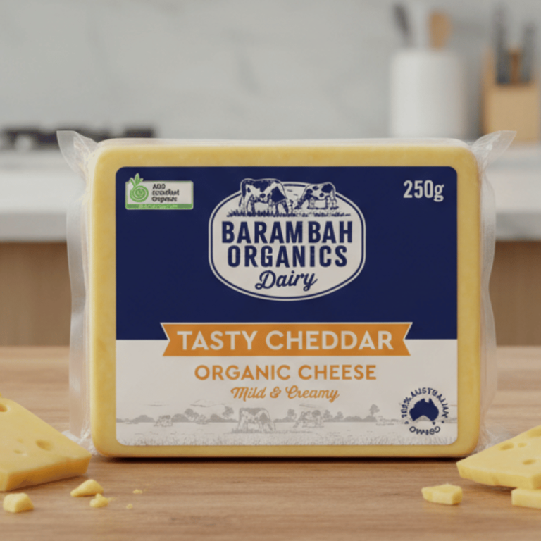 Barambah Organics Block Cheddar 250g