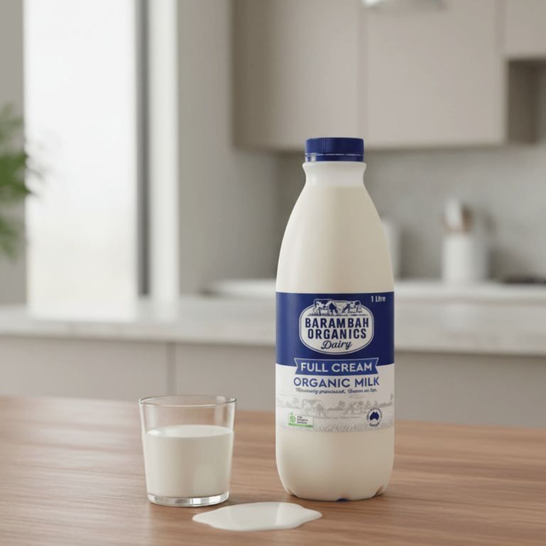 Barambah Organics Full Cream Milk 1 Litre