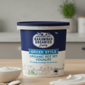 Barambah Organics Plain Greek Style Yoghurt 1 Kg