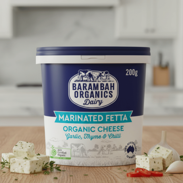 Barambah Organics Marinated Feta 200g