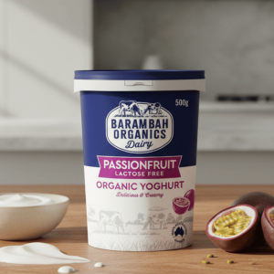 Barambah Organics Passionfruit Yoghurt 500g