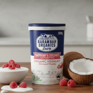 Barambah Organics Raspberry Coconut Yoghurt 200g