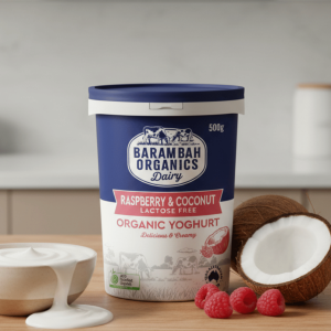 Barambah Organics Raspberry Coconut Yoghurt 500g