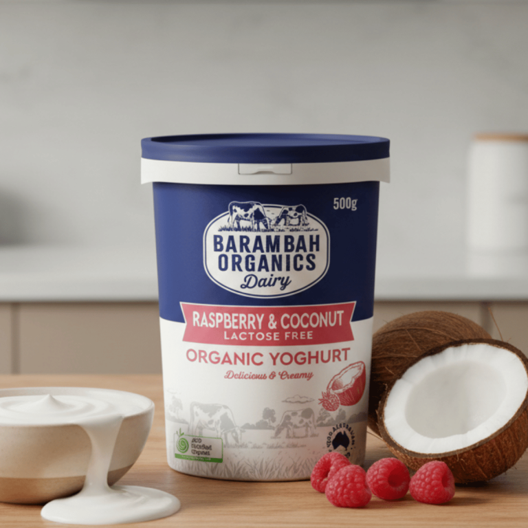 Barambah Organics Raspberry Coconut Yoghurt 500g