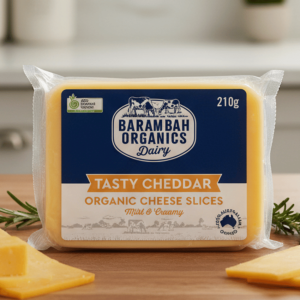 Barambah Organics Sliced Cheddar 210g