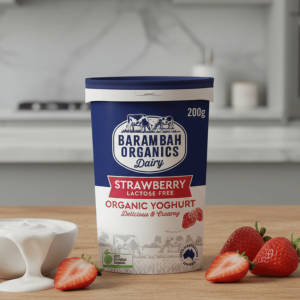 Barambah Organics Strawberry Yoghurt 200g