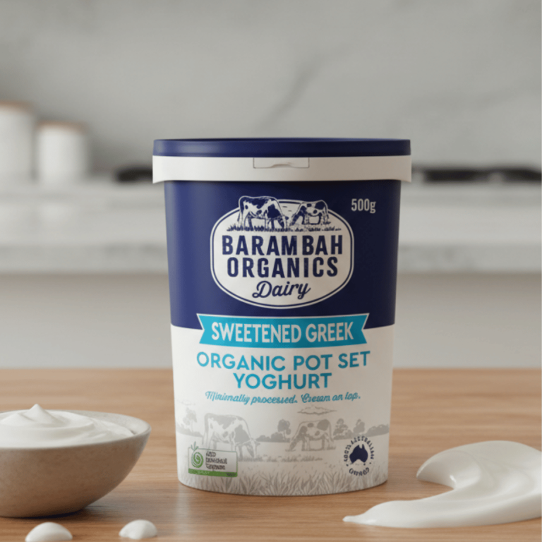 Barambah Organics Sweet Greek Yoghurt 500g