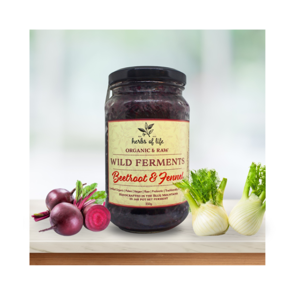 HOL Org Beetroot Fennel Sauerkraut 350g