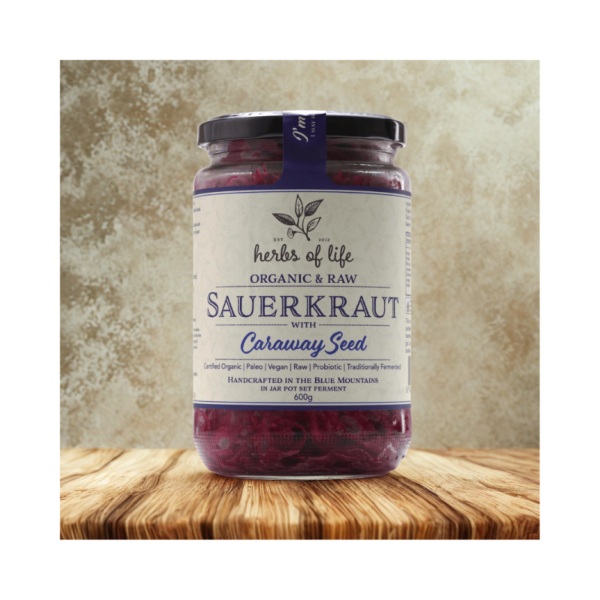 HOL Org Caraway Seed Sauerkraut 600g