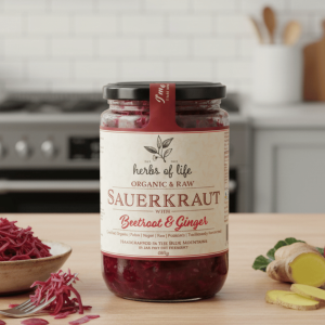Herbs of Life Beetroot and Ginger Sauerkraut 600g