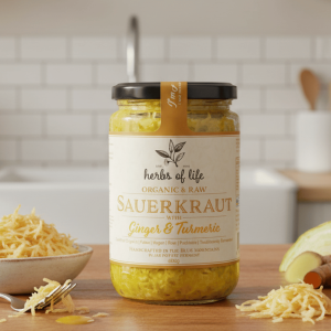 Herbs of Life Ginger and Turmeric Sauerkraut 600g
