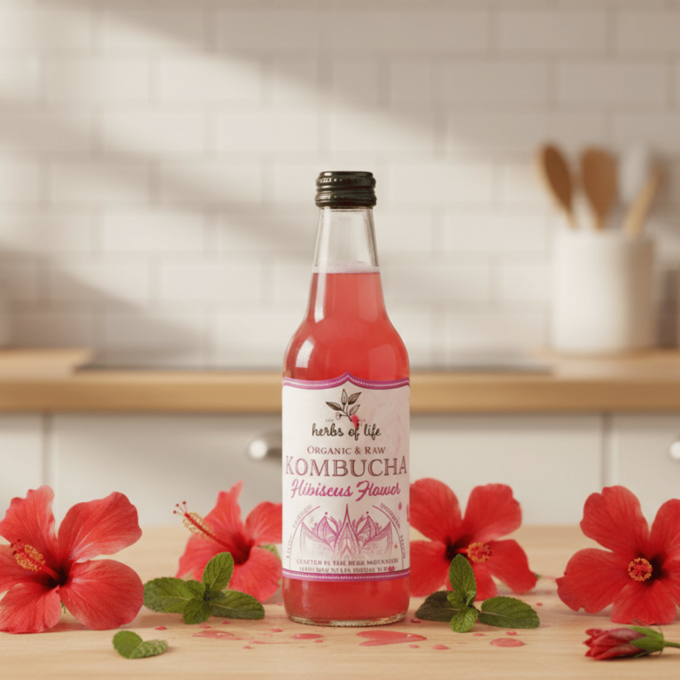 Herbs of Life Hibiscus Kombucha 330ml