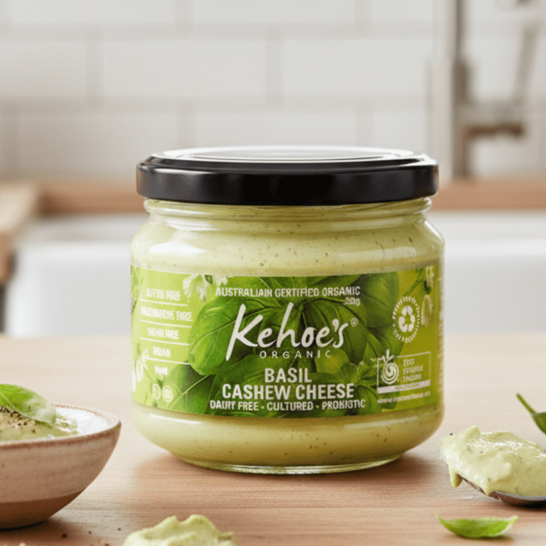 Kehoe's Organic Basil Cashew Cheese 250g