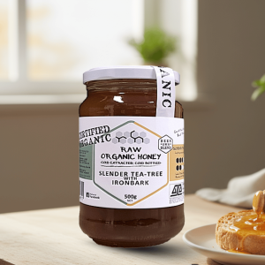 Raw Honey Organic Slender Tea-Tree with Iron bark 500g
