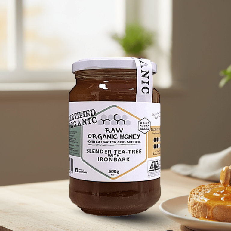 Raw Honey Organic Slender Tea-Tree with Iron bark 500g
