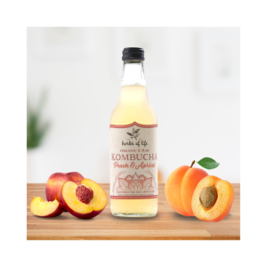 Peach and Apricot Kombucha 330ml