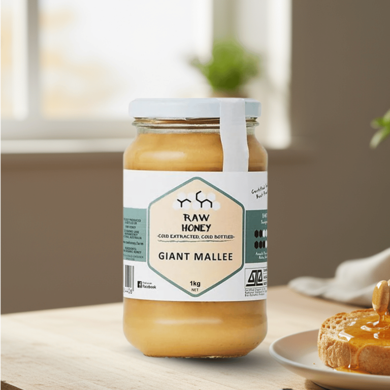 Raw Honey White and Giant Mallee 1Kg